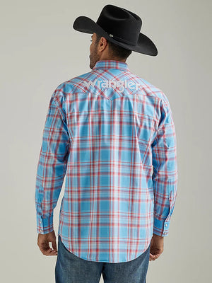Wrangler Men's Western Logo Snap Shirt