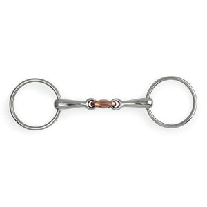 Shires Copper Lozenge Loose Ring Snaffle