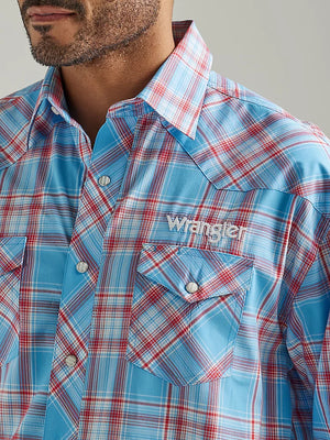 Wrangler Men's Western Logo Snap Shirt