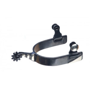 Black Steel Roping Spur