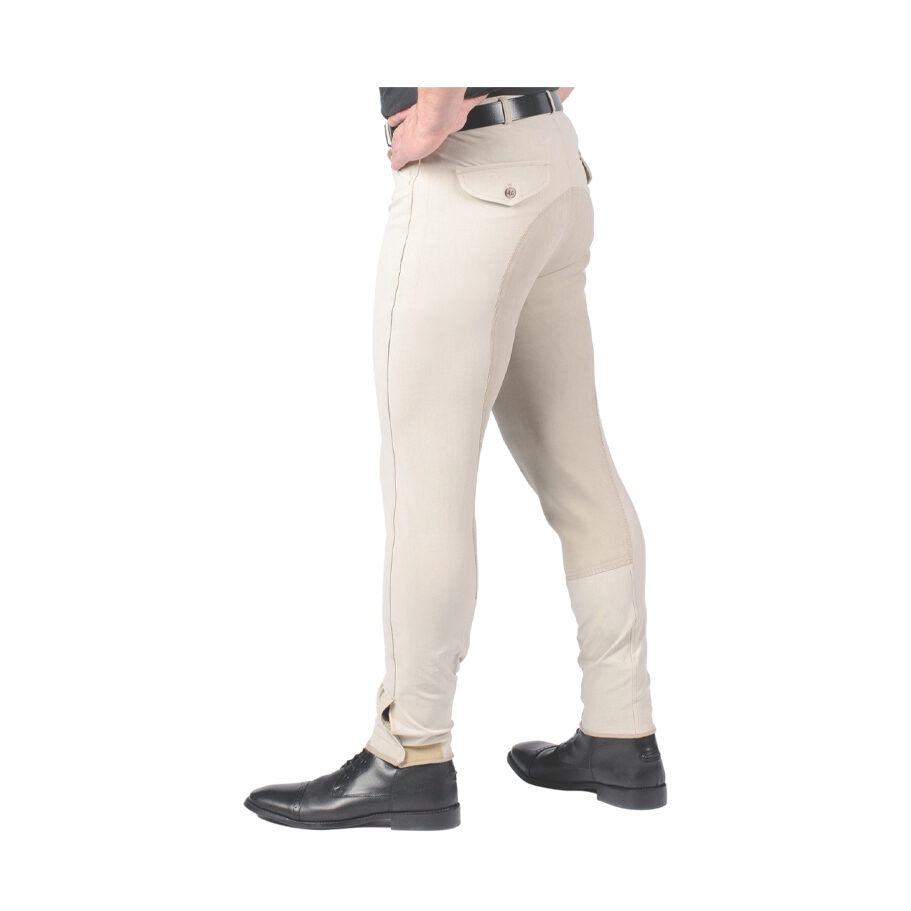 Tuscany Men's Woven Full Seat Breech Beige