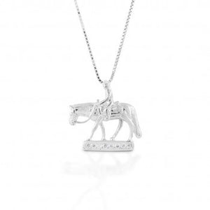 Kelly Herd Western Pleasure Horse Necklace - Sterling Silver