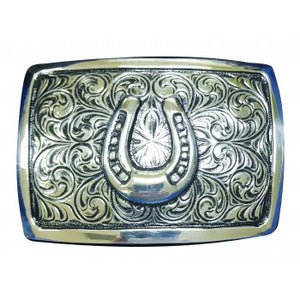 AndWest Iconic Antique Silver Horseshoe Buckle