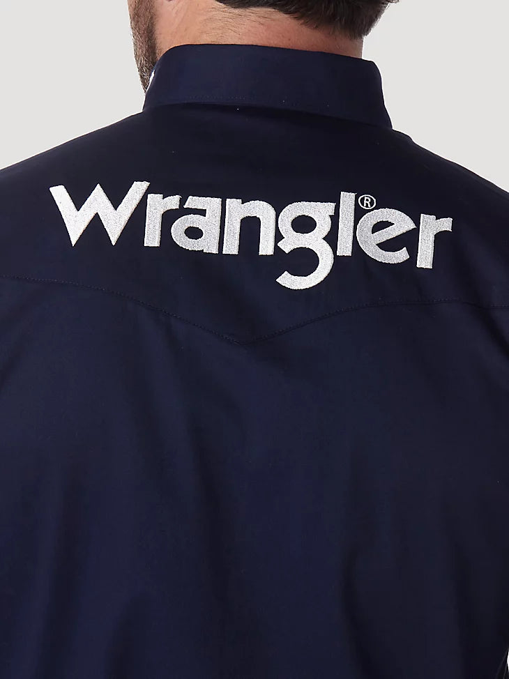 Wrangler Men s Western Logo Snap Shirt Summerside Tack and