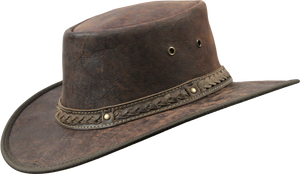 Crackle Kangaroo Leather Cooper Crossing Hat