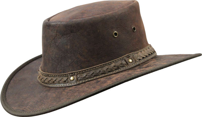 Crackle Kangaroo Leather Cooper Crossing Hat