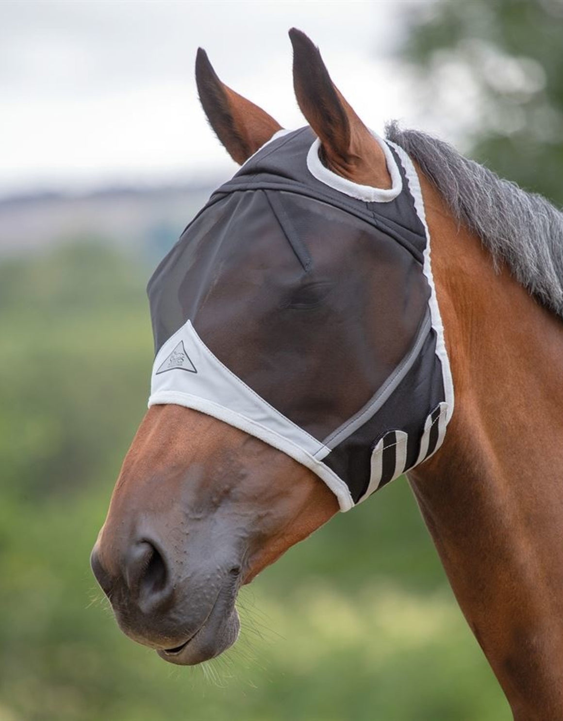 Shires Fine Mesh Fly Mask with Ear Holes
