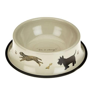 Tinware Dog Bowl