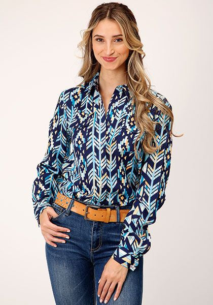 Roper Women's  Modern Aztec Snap Shirt