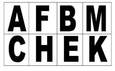 Self Adhesive Dressage Letters AFBMCHEK
