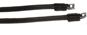 Exselle Spur Straps with Black Crystal Keepers