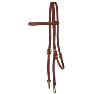 Western Rawhide OHL Browband Headstall with Snaps