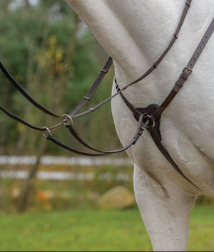 Shires Three Point Breastplate with Running Martingale