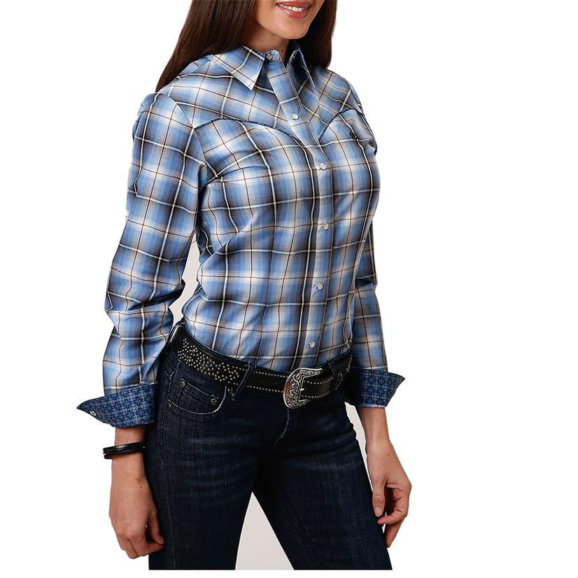 Roper Women's "Storm Cloud" Plaid Snap Shirt