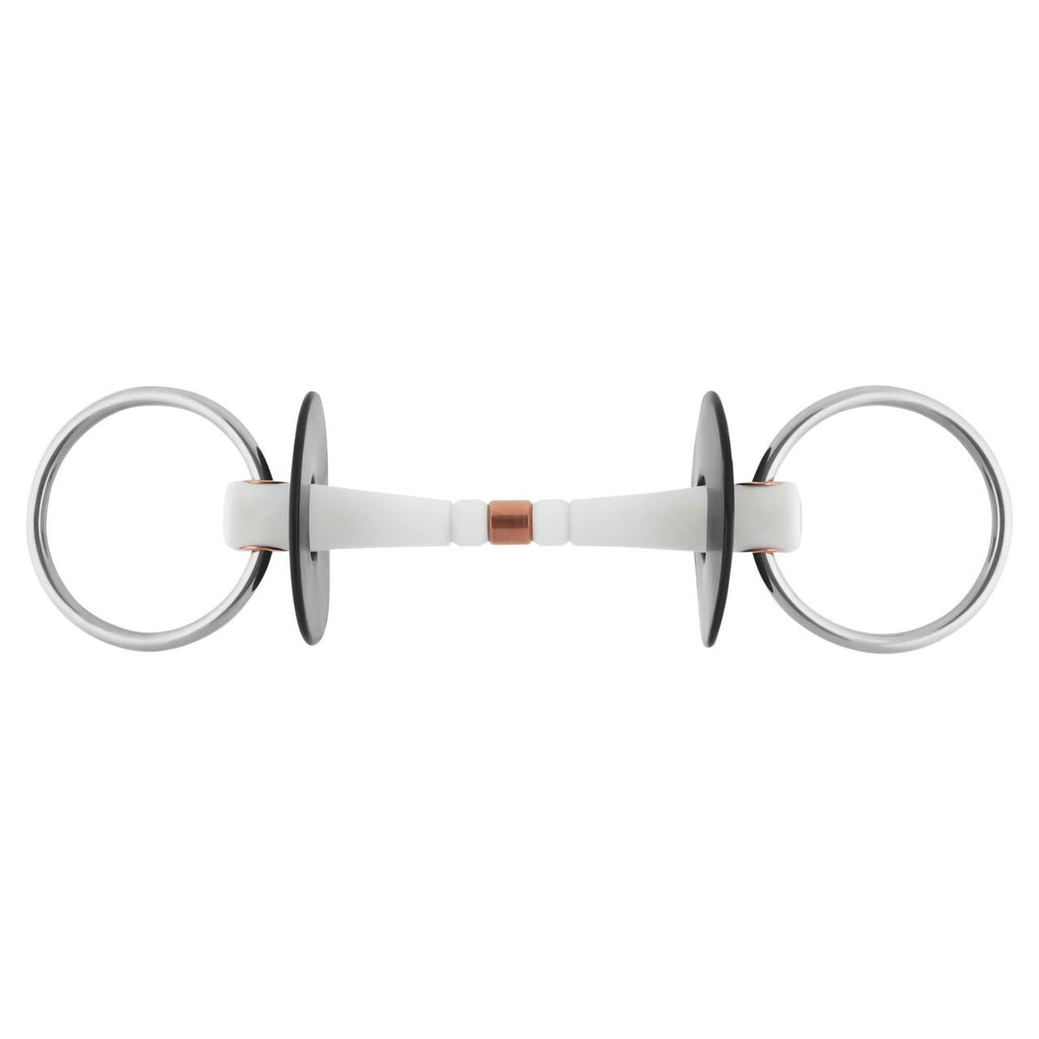 Nathe Loose Ring Flexible Mullen Mouth Snaffle with Copper Link
