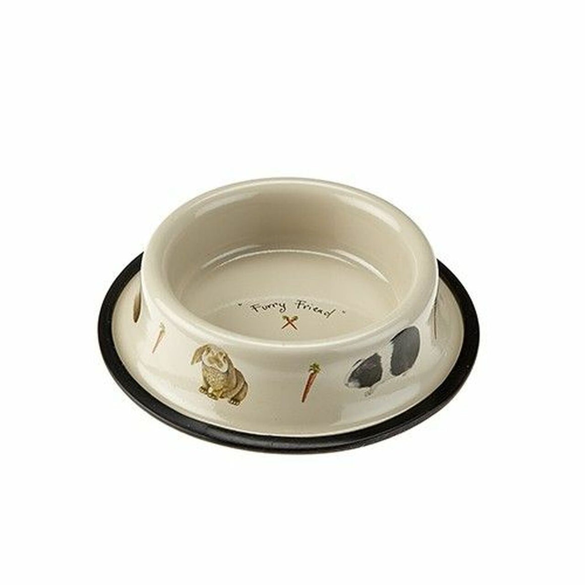 Tinware Bowl Furry Friends