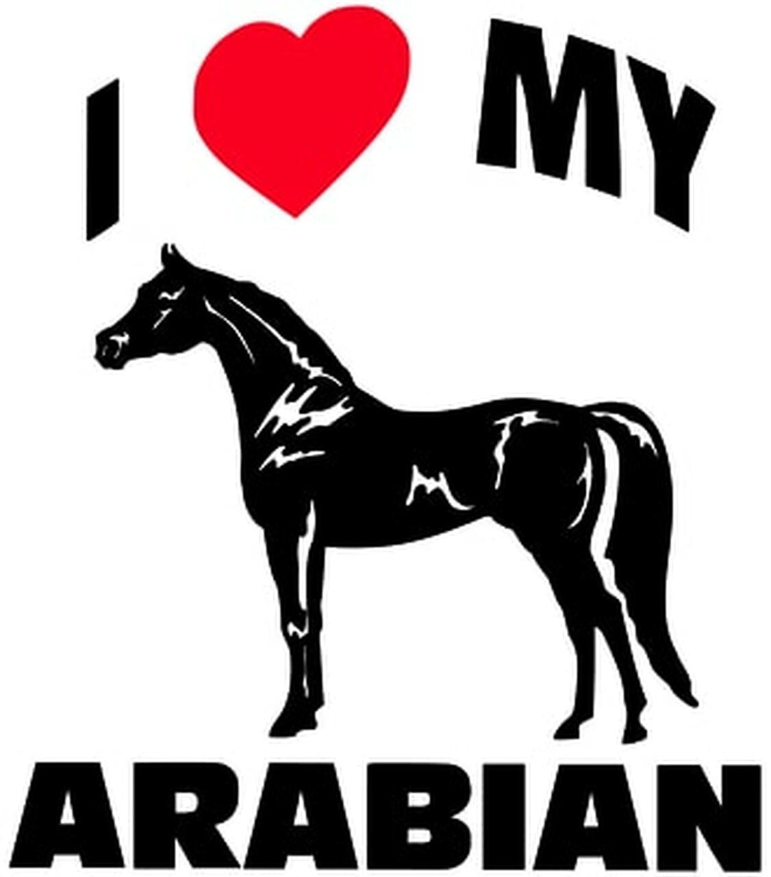 I Love My Horse Sticker