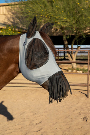 Professional's Choice Comfort Fit Lycra Fly Mask with Nose Fringe