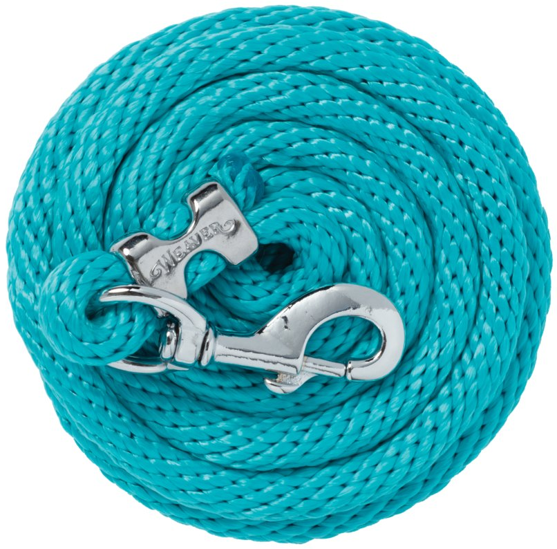 Weaver Solid Coloured Poly Lead Ropes with Chrome Hardware