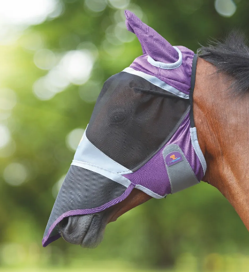 Shires Deluxe Fly Mask with Ears and Nose