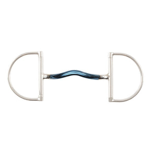 Shires Hunter Dee Blue Alloy Mullen Mouth Snaffle