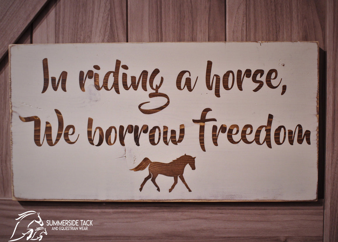Equine Sign and Design Borrow Freedom