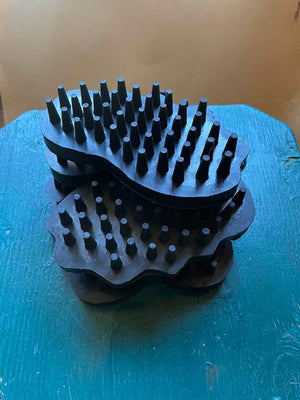 Ergonomic Heavy Duty Rubber Curry Comb