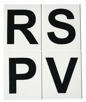 Self Adhesive Dressage Letters RSVP