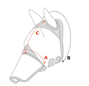 Shires Deluxe Ultra Fit Fly Mask with Ears